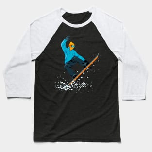 Snowboarder Baseball T-Shirt